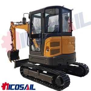 Construction machinery 4-ton heavy-duty excavator with hydraulic crawler excavator and breaker hammer