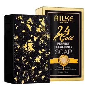 AILKE 24k Gold Foil Whitening Soap
